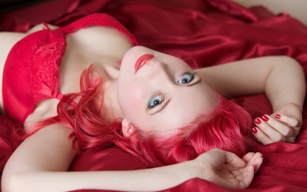 Red girls with hairy pussy