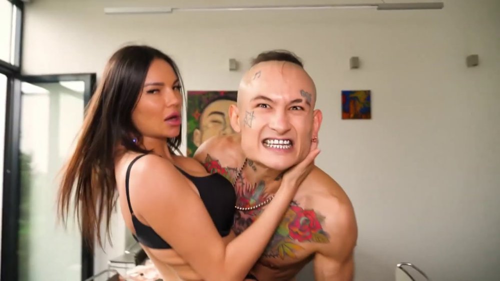 Morgenstern and his girlfriend 2020