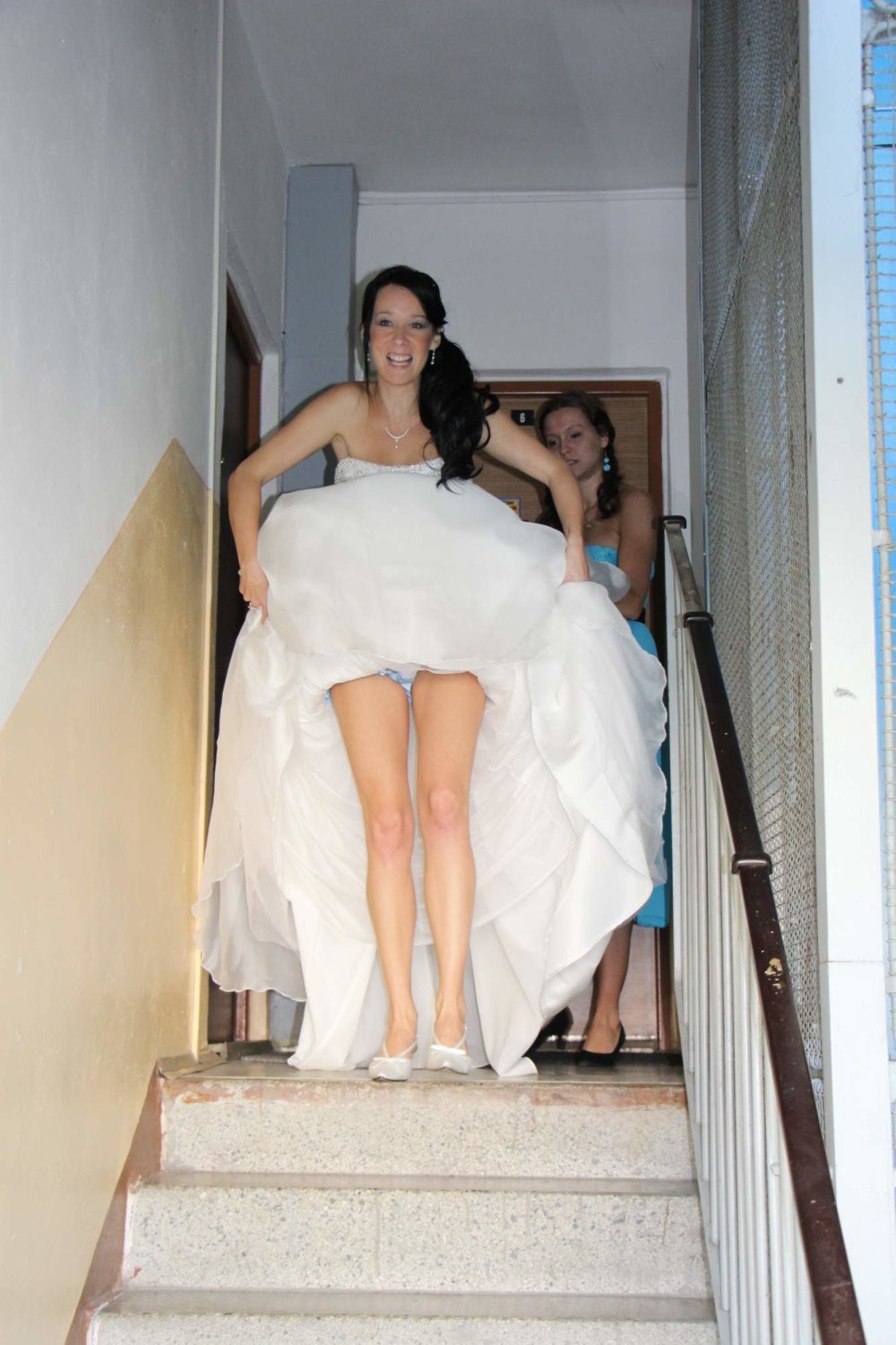 The bride under the dress is private