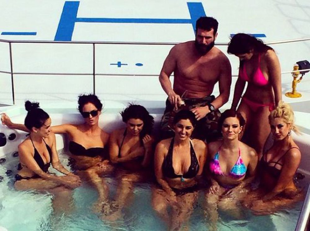 Dan Bilzerian in the pool