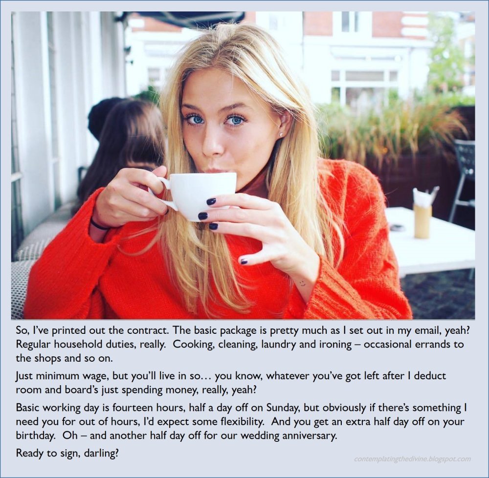 The blonde compares the members