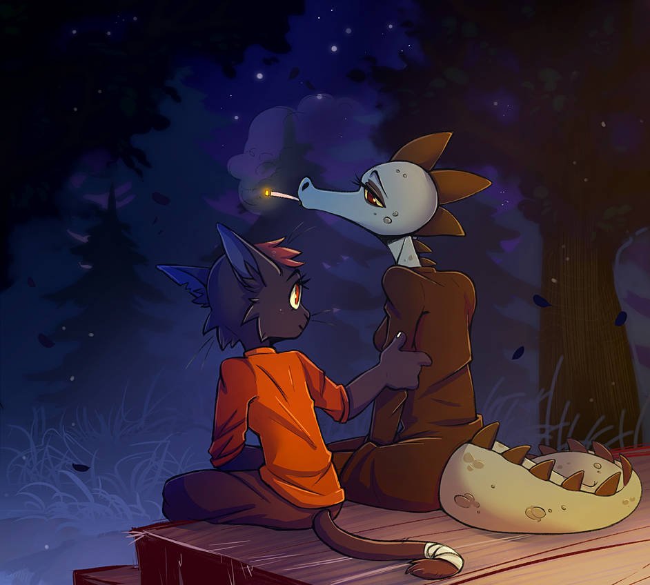 Night in the Woods May and Beatrice