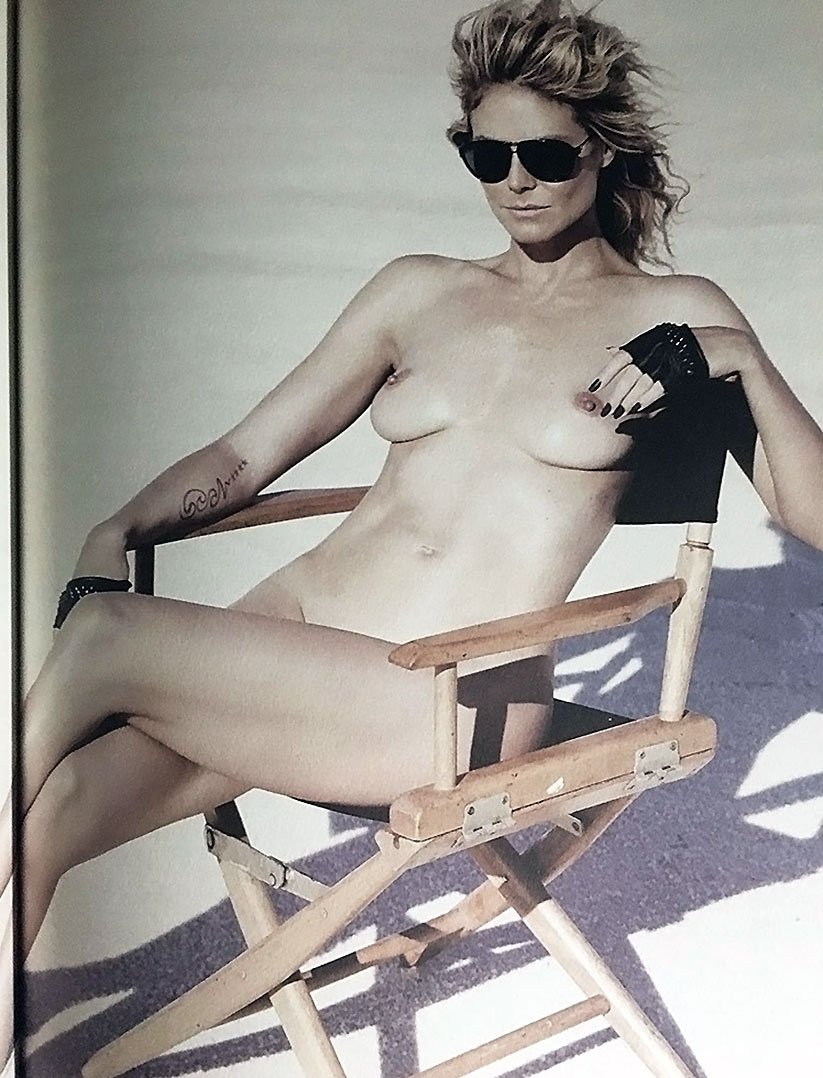 Heidi Klum lit a nipple