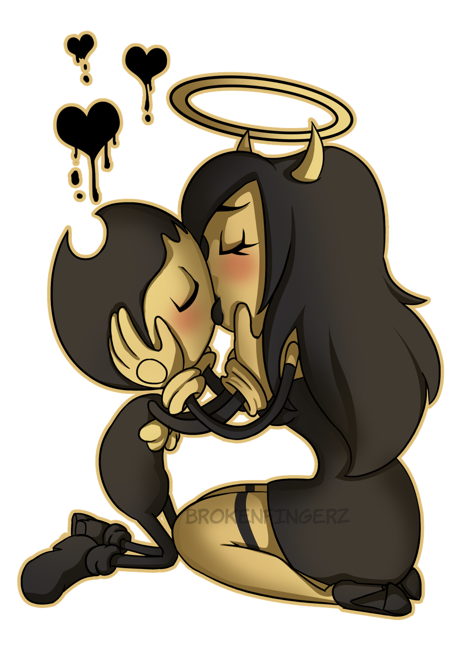 Bendy Demon and Alice