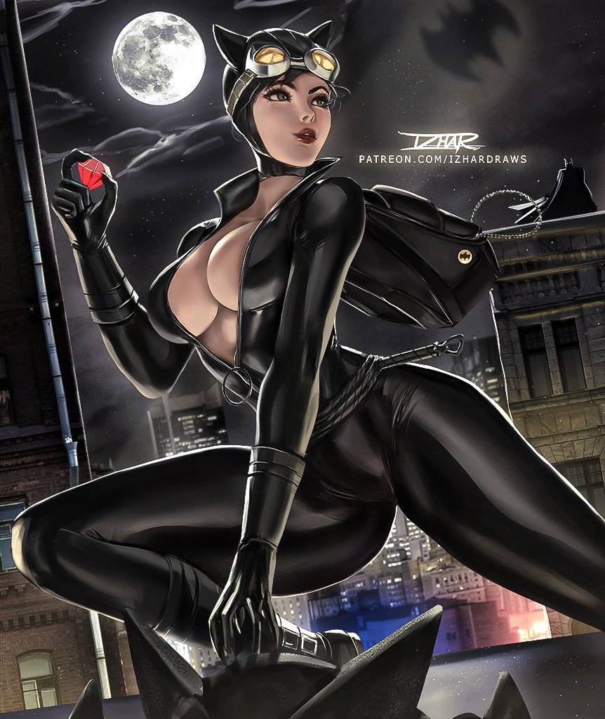 Harley Quinn Batman and woman cat