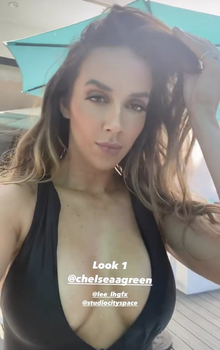 Chelsea Green in a swimsuit