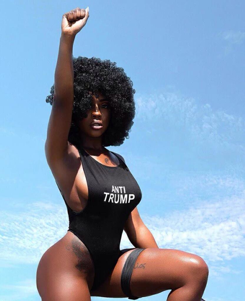 Eboni Gerles in a swimsuit