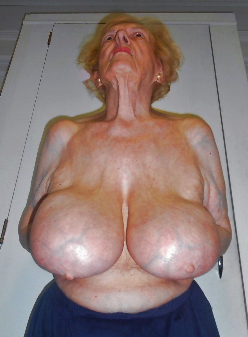 Thick elderly with big tits