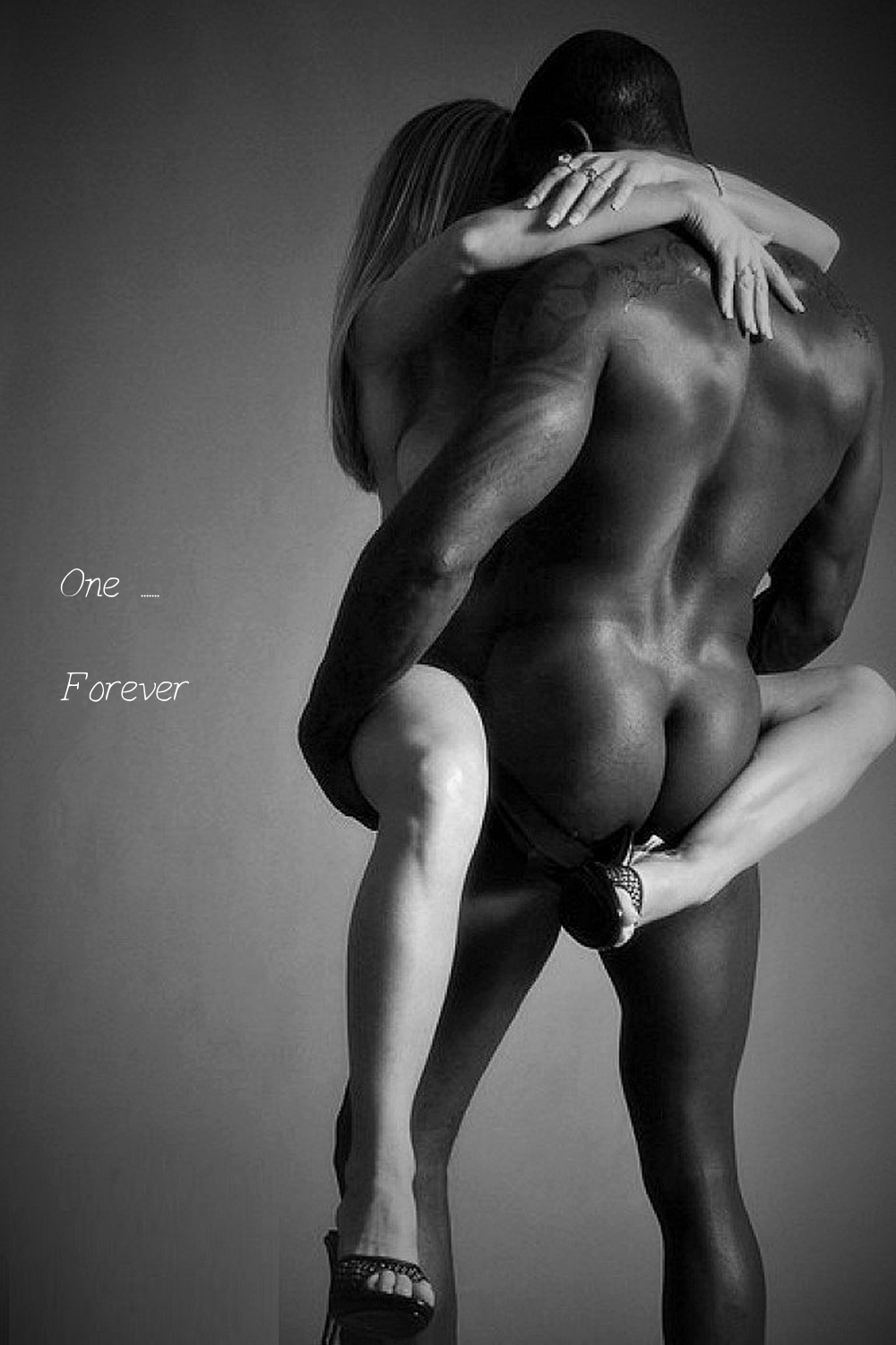 Naked blacks and white women