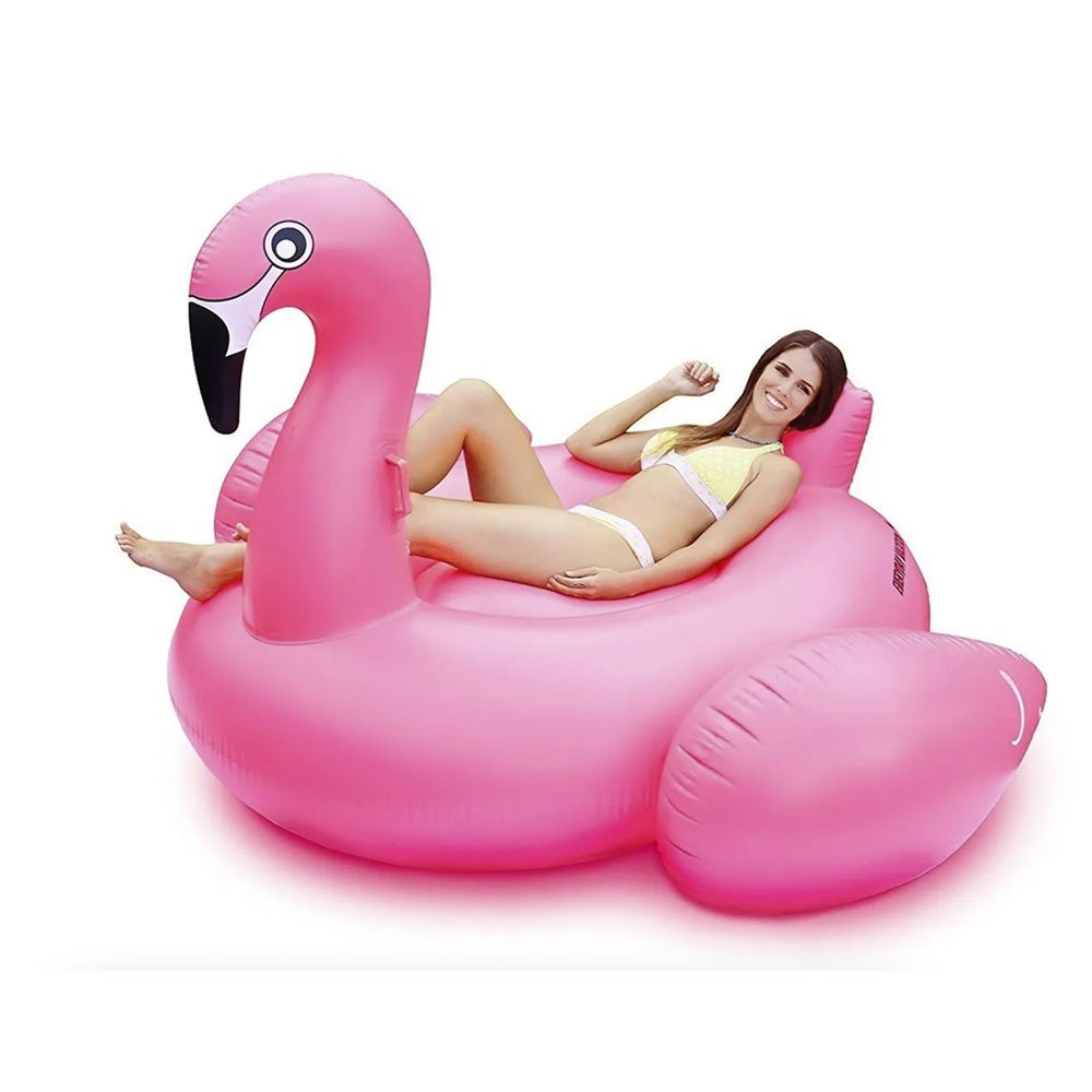 The circle of flamingos is large