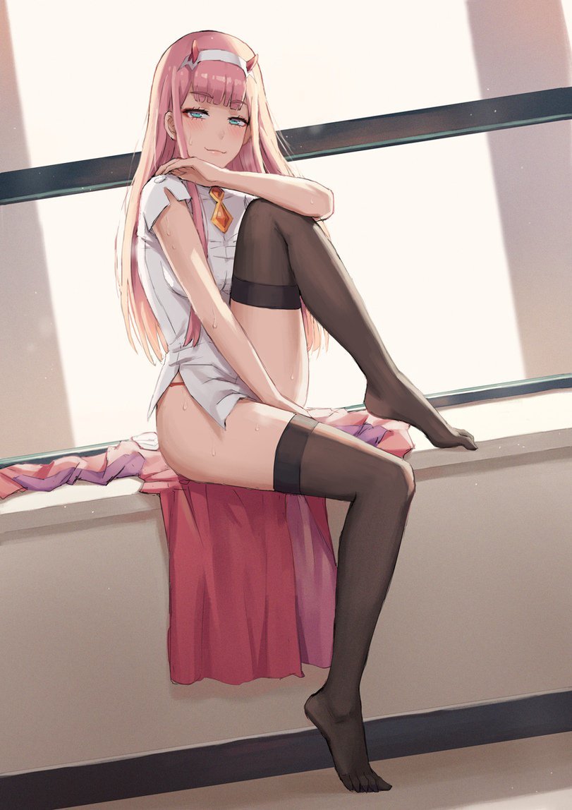 Zero Two Darling in the Franxx in a swimsuit