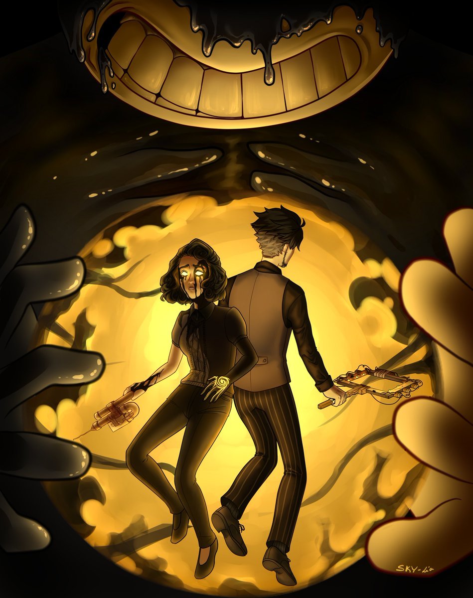 Bendy and Henry Art comic