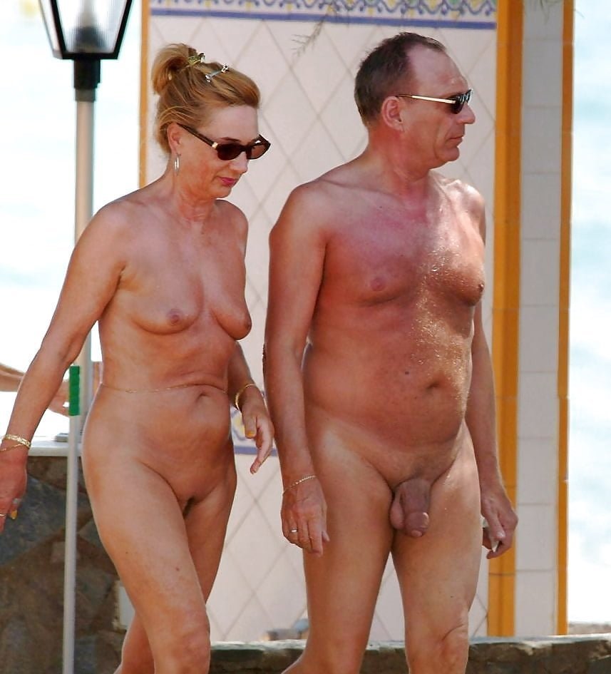 Elderly nudist couples