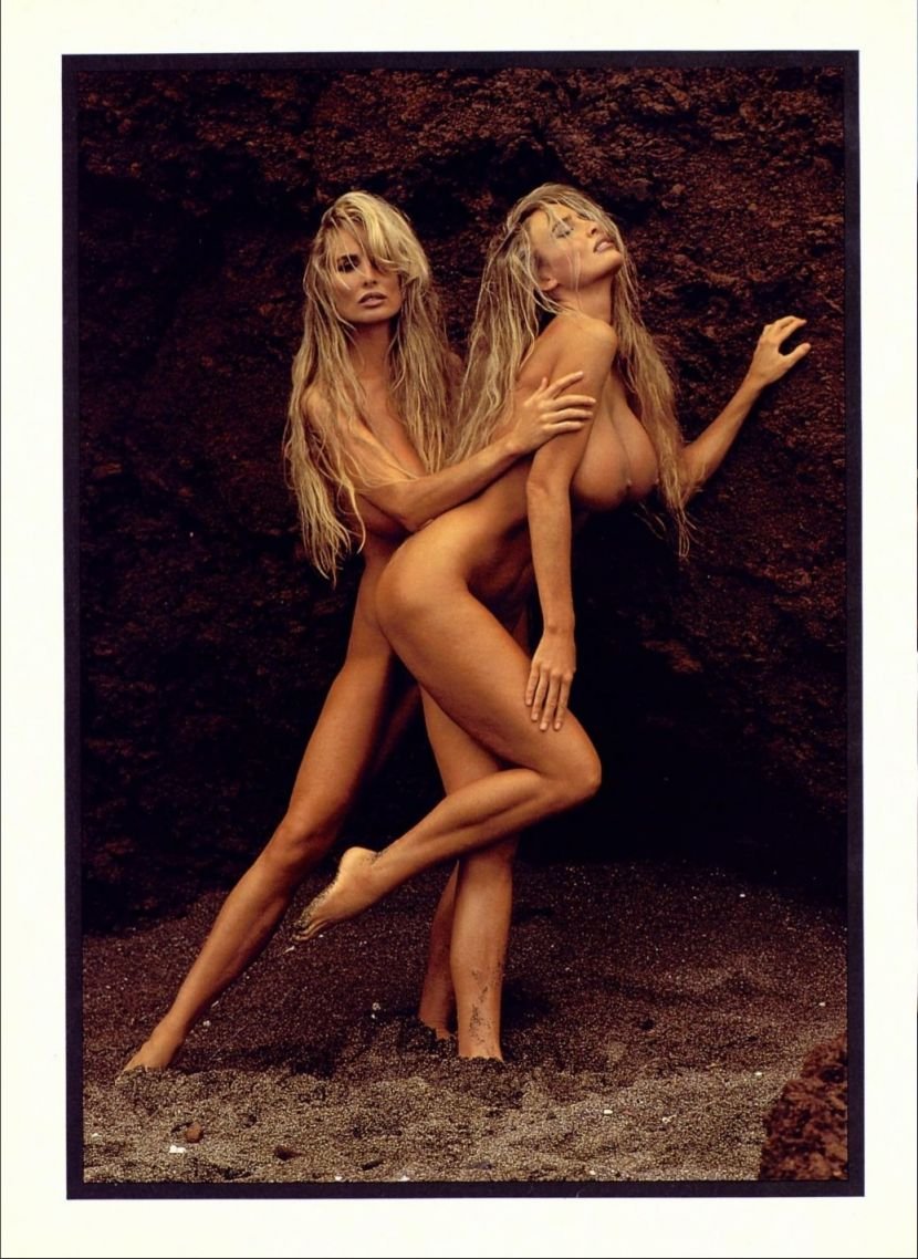 Naked twins Polya and Yulia