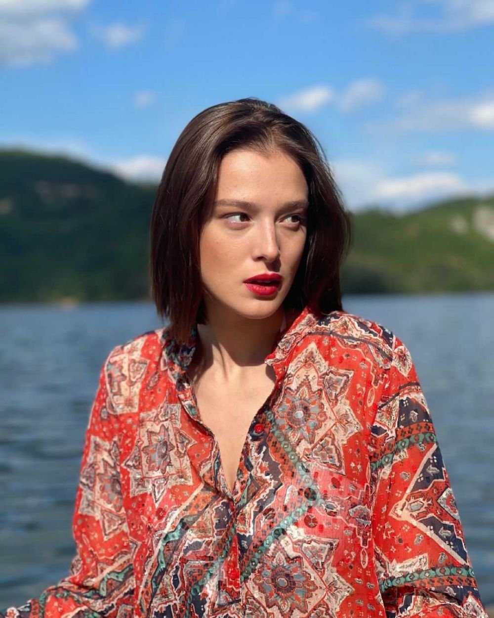 Milena D on the beach