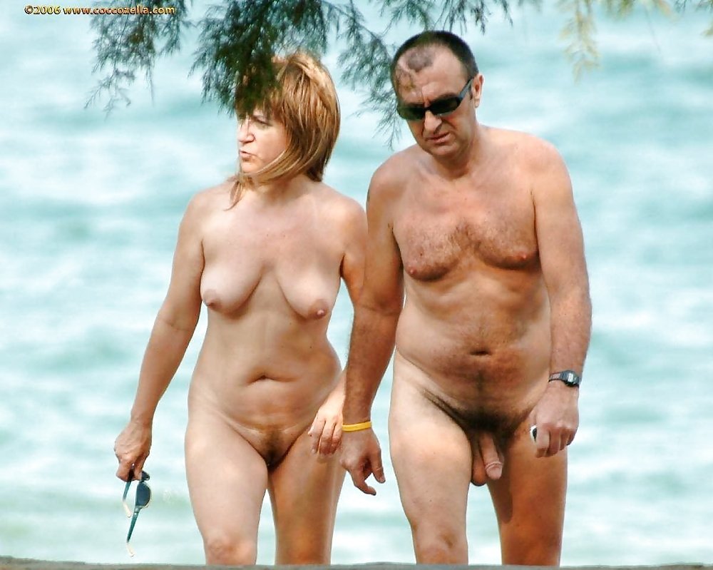 Naked elderly couples