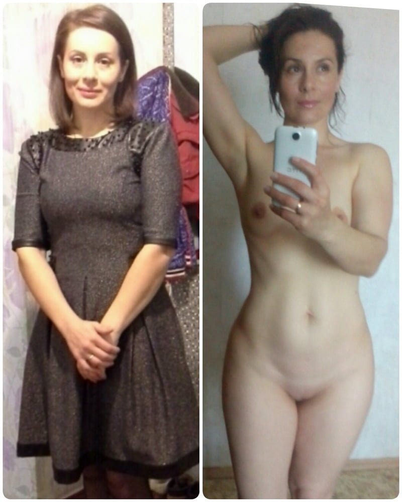 Girl dressed and undressed