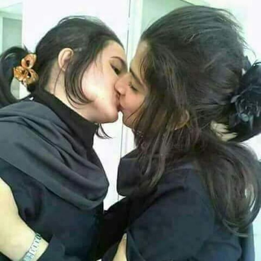 Muslims lesbian kiss