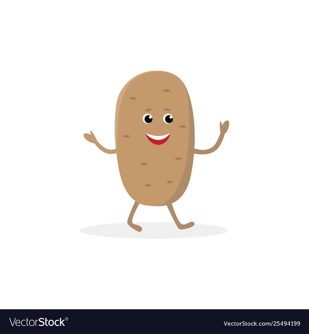 Draw funny potatoes