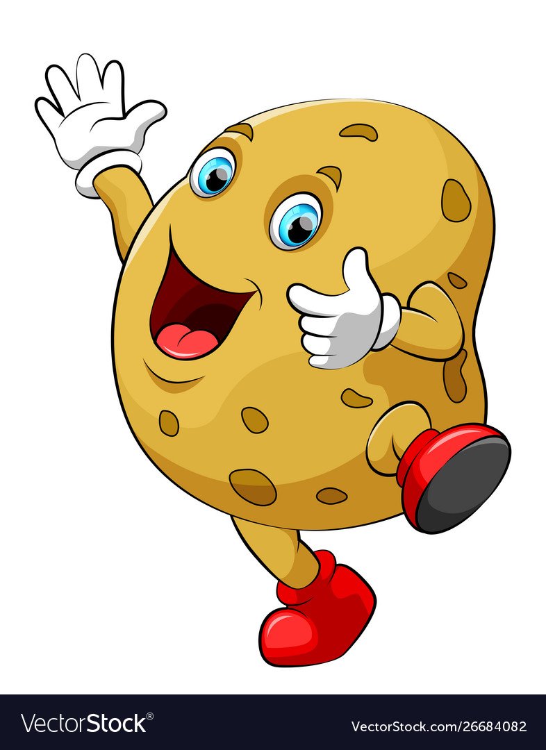 Pictures on the theme of potatoes are funny