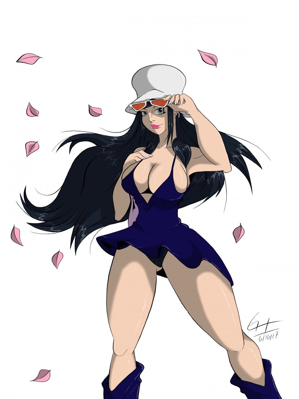 Nico Robin in a lifchik