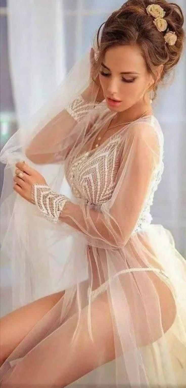 The bride lit up