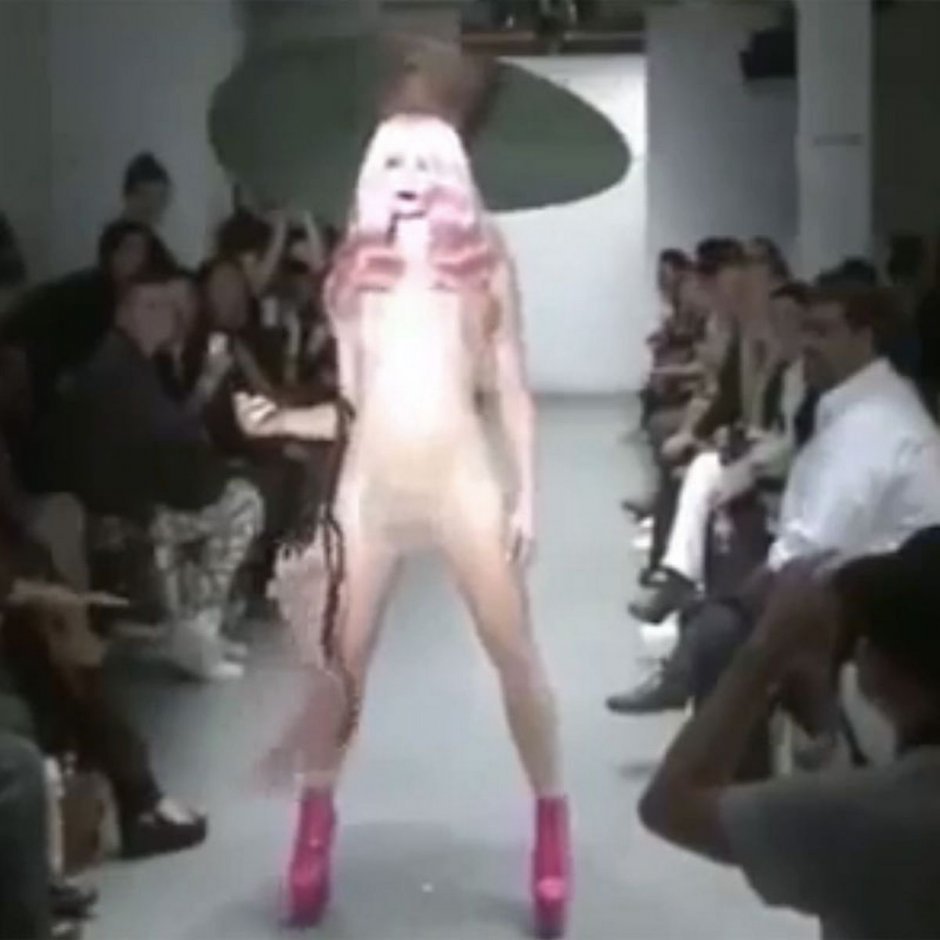 Naked in public striptease