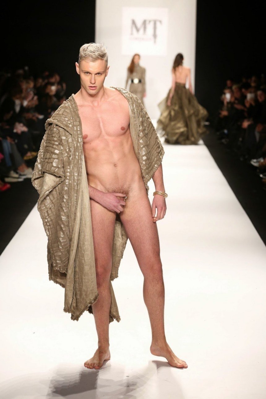 Girls on the catwalk naked