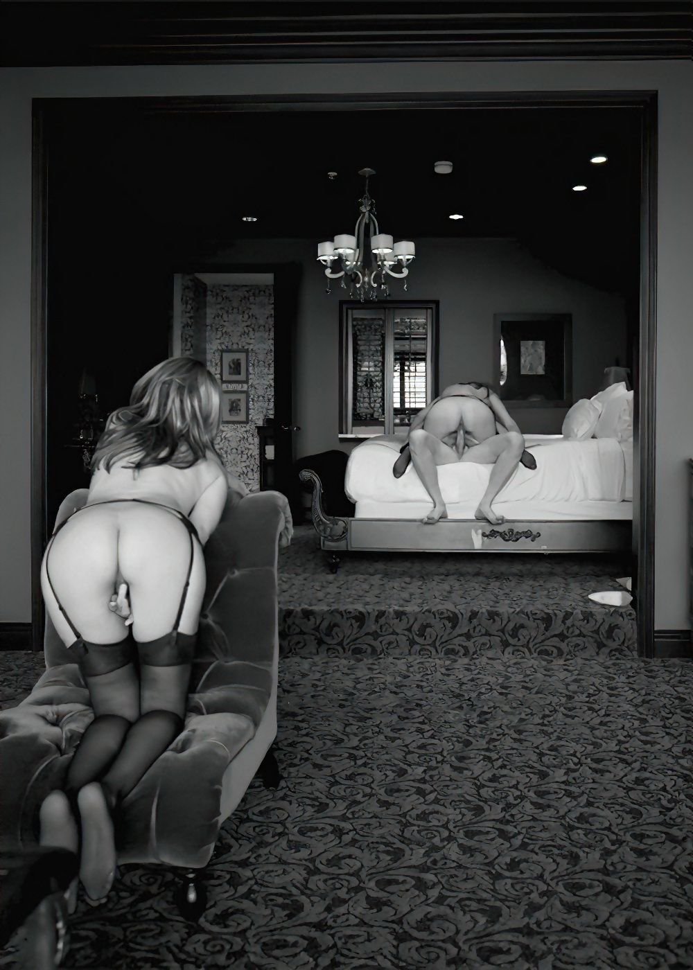 Naked girls in bed private