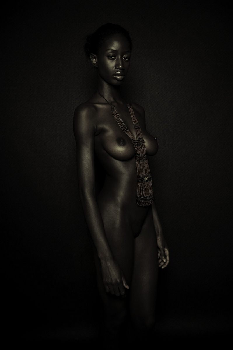 Naked models black and white