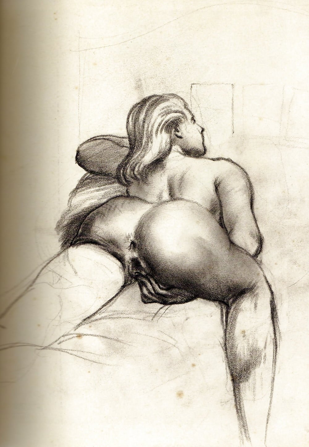 Anus image in painting