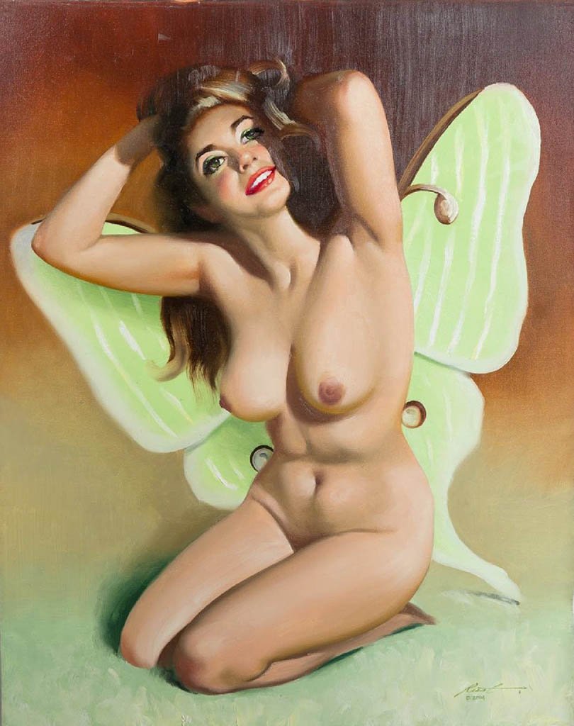 Nude models in the style of PIN - AP