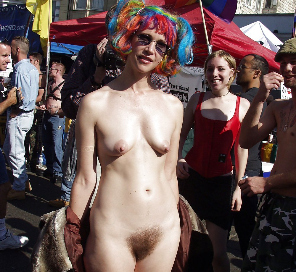 Naked women at the festival