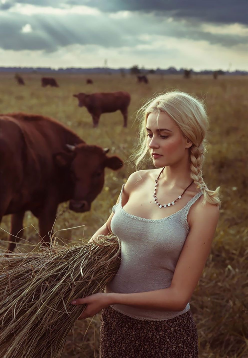 Girl on the farm
