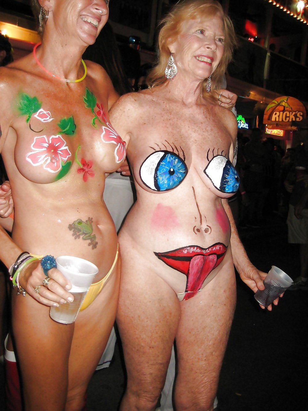 Naked drunk on fantasy fest