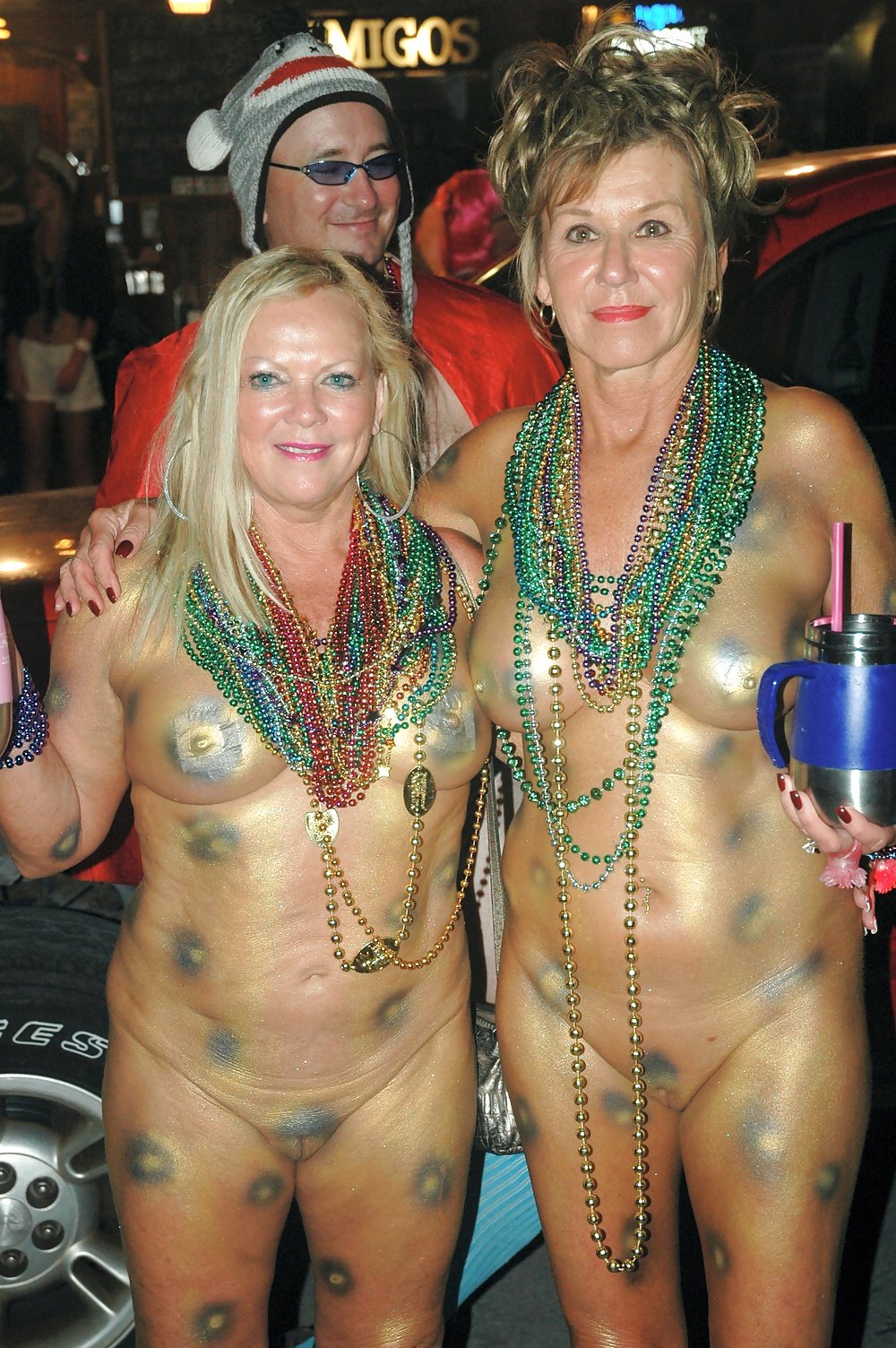 Naked wife Pierced at the festival