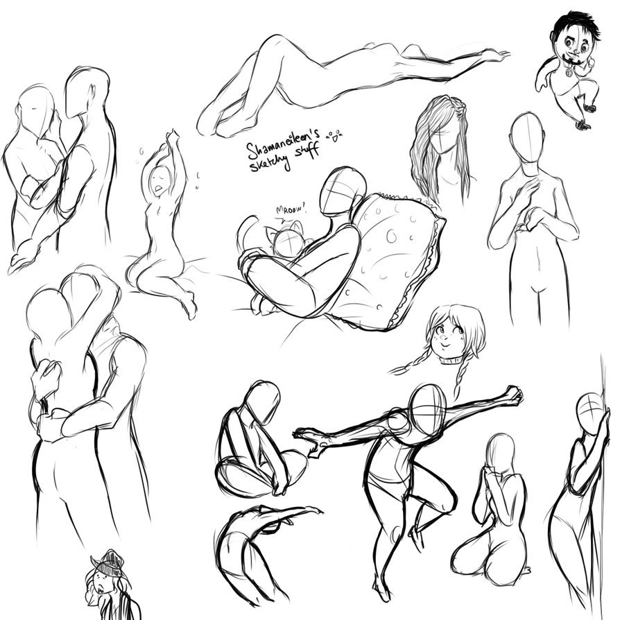 Anatomical pose for drawing