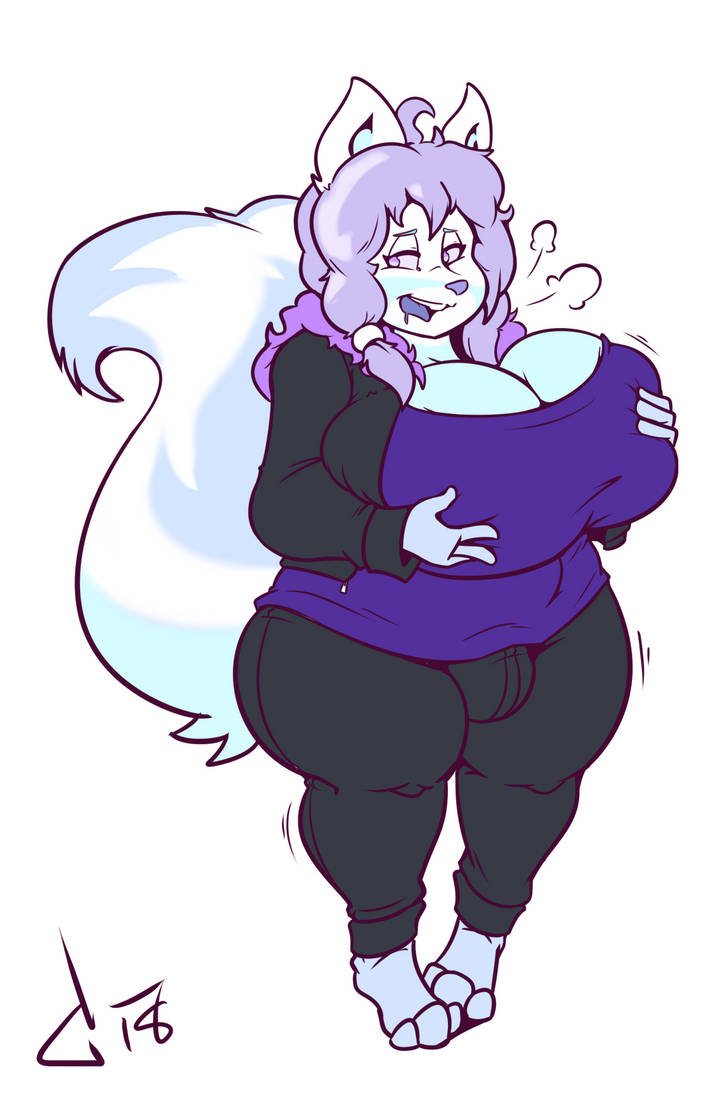 2010 Anthro Belly Big_belly Big_breasts GIF