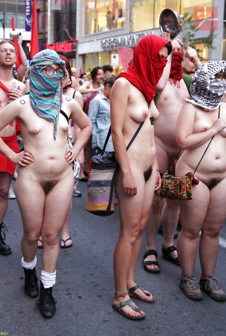 Girls Naked at the festival