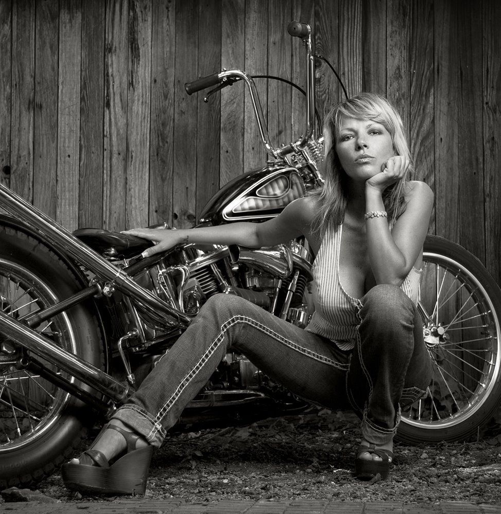 Nude Women on Motorcycle