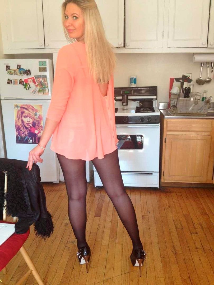 Women in pantyhose ripe berries