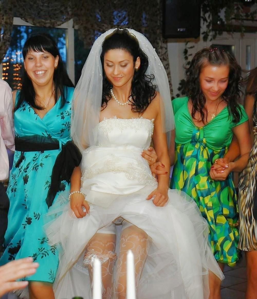 Wedding Naked bride on a leash
