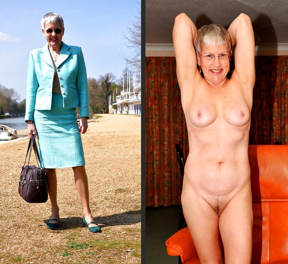 Dressed undressed mature slave