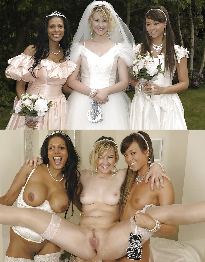 Erotic photo shoot of the bride