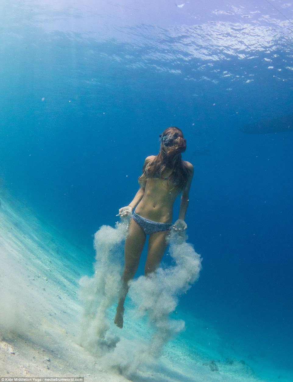 Underwater yoga