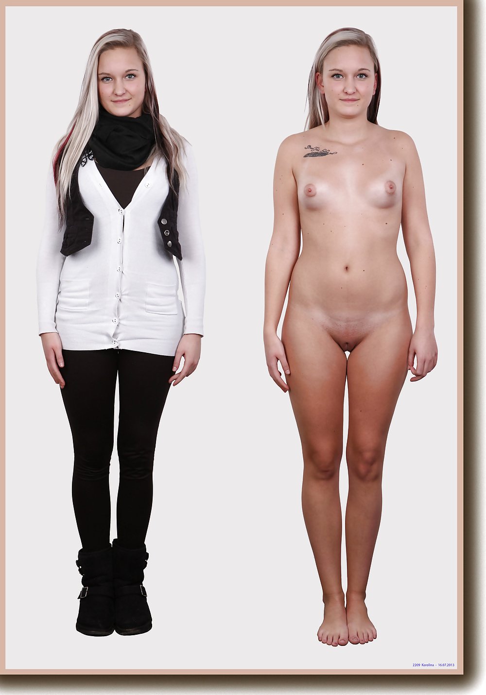Indian women dressed and stripped