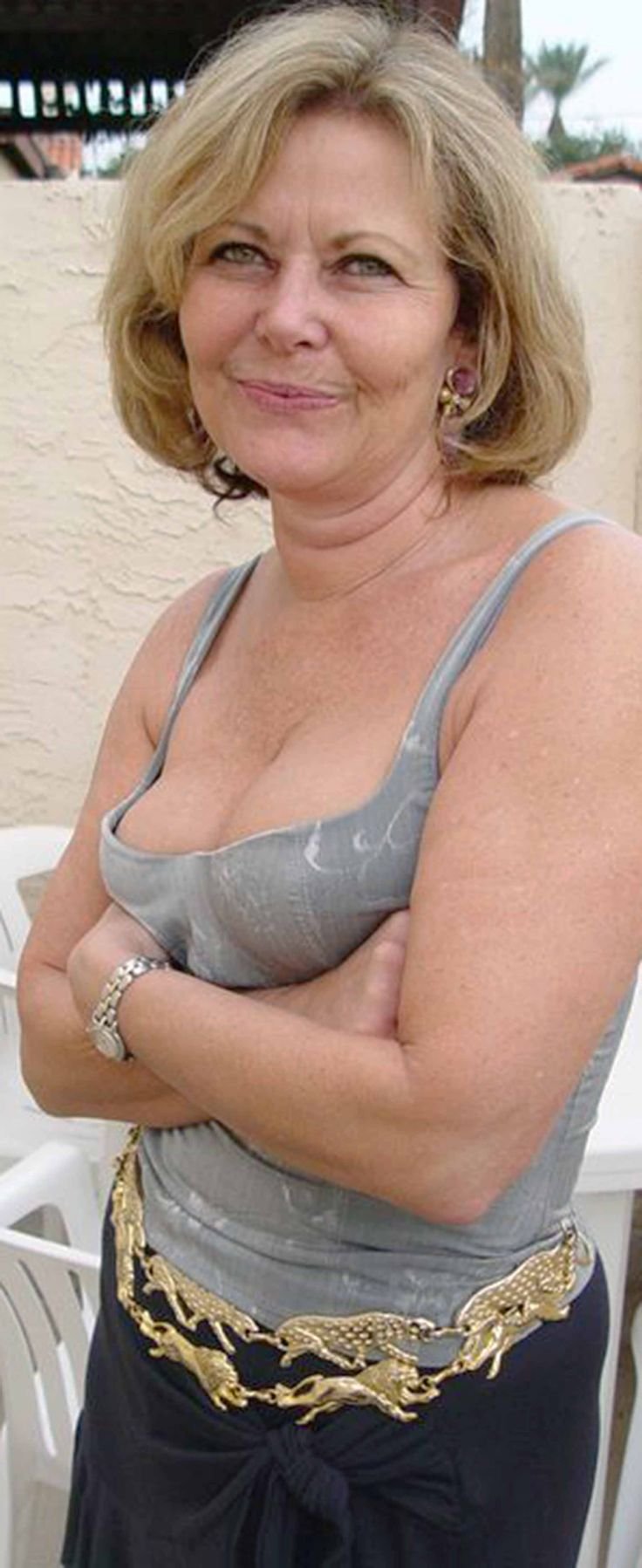 Old women in underwear