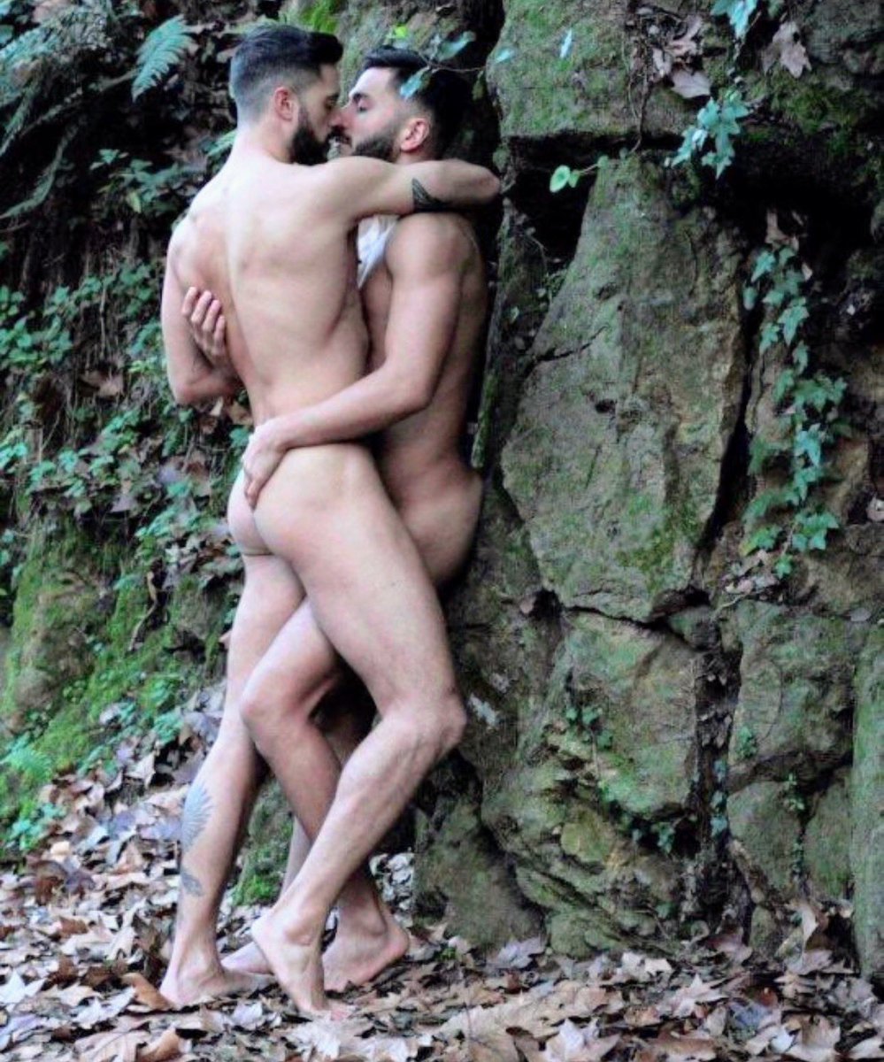 Beautiful naked guys in nature