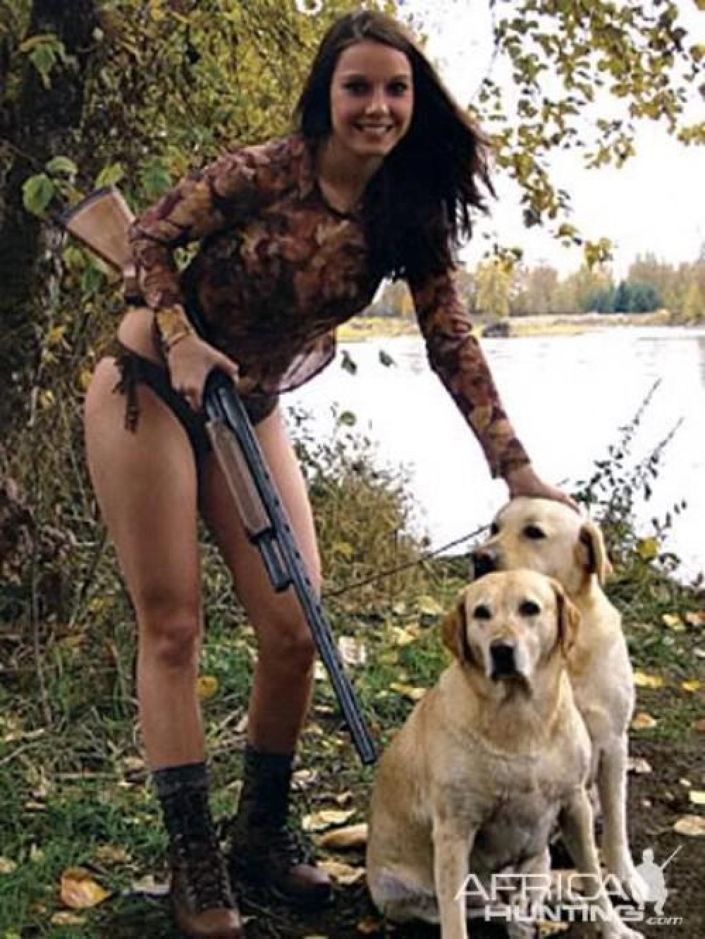 Girl with weapons