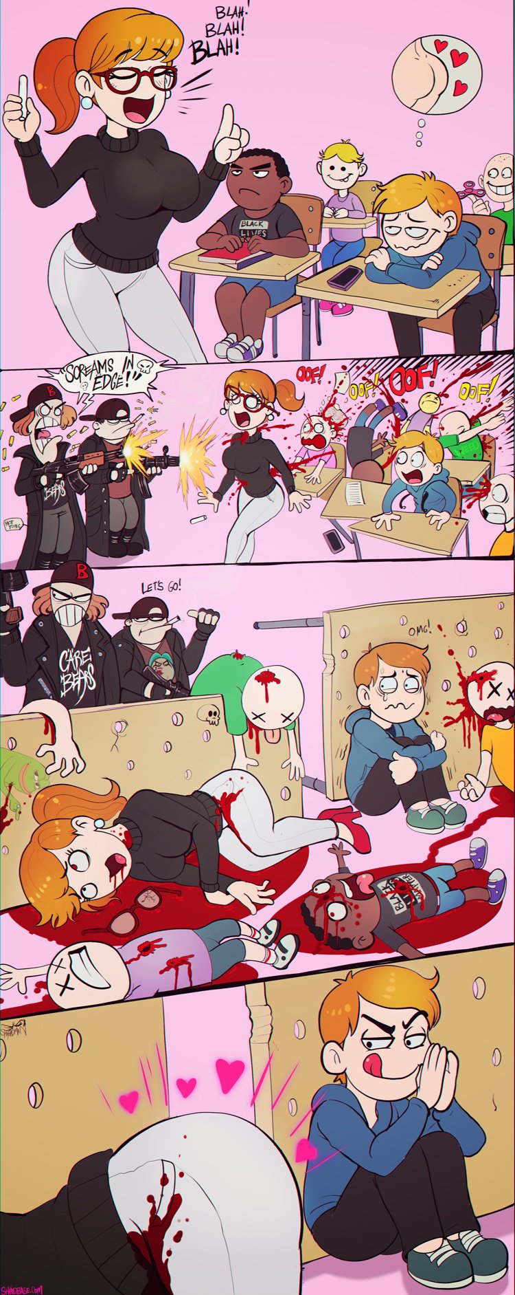 SHADEMAN comics elevator